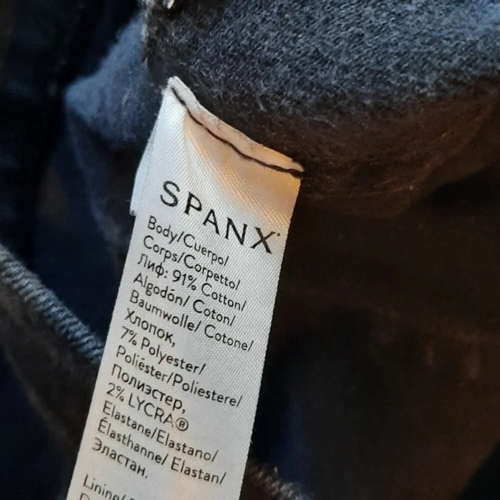 Spanx‎ Jeans Womens Large Black Pull On Skinny High Rise SPANXshape Everywear